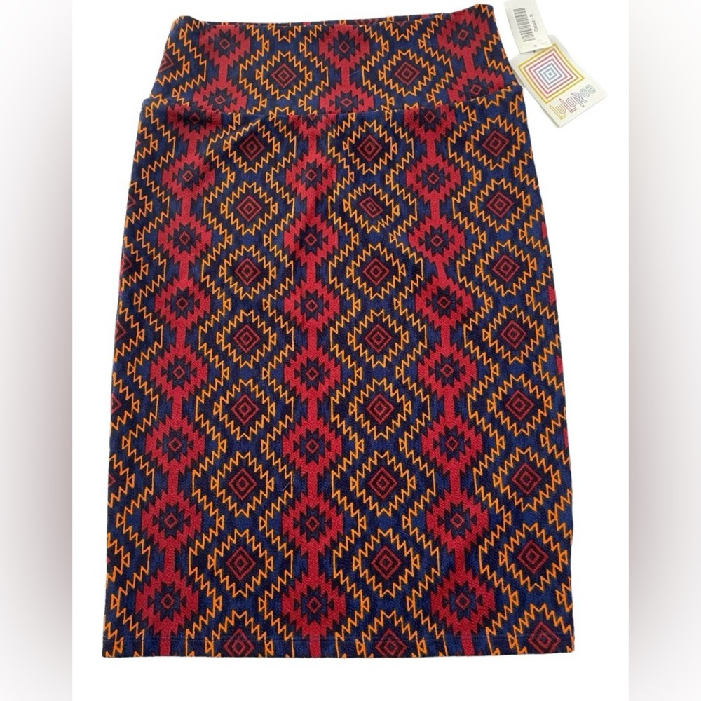 NWT Stretchy Western Aztec Pencil Skirt with Yoga Waistband